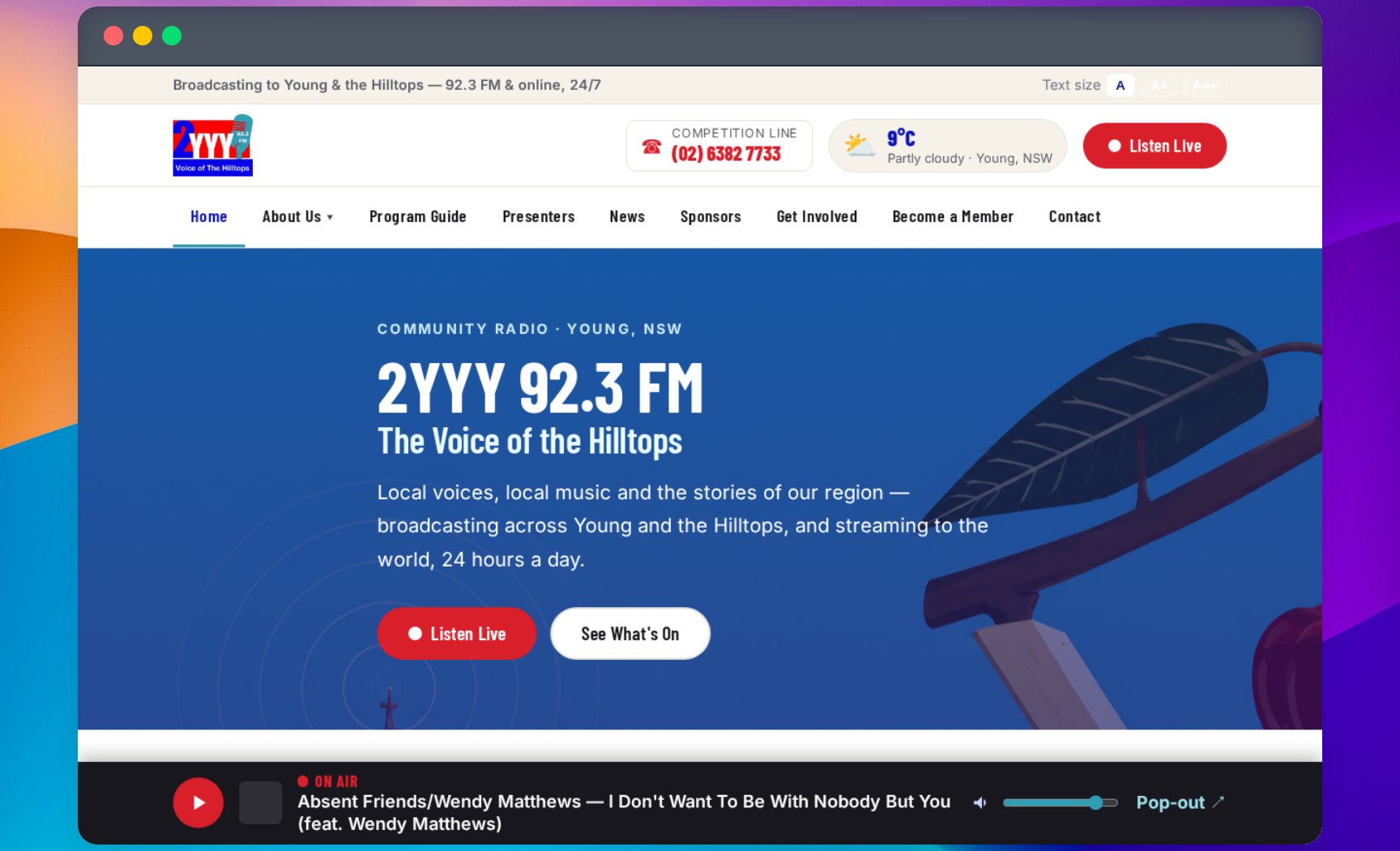 2YYY 92.3FM — Community Radio Station Website